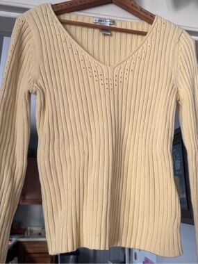 Vintage Y2K Jillian Jones Sweater light yellow